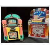 (2) Mini Decorative Juke Box Style-1 Music Box &