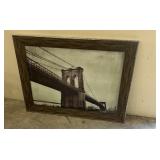 34 " x 46 " Bridge Picture under Glass
