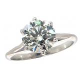 14k Gold 2.39 ct Round Lab Diamond Ring