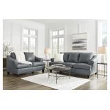 Ashley Genoa Leather Sofa & Love Seat