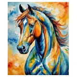 Azure Equine II LTD EDT Canvas by Van Gogh LTD