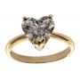 14k Gold 2.00 ct Lab Diamond Heart Ring