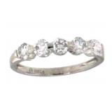 Platinum 1.00 ct Round VS Lab Diamond Ring