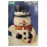 Ceramic Snowman Cookie Jar