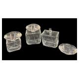 (8) Vintage Crystal VERSAGE Perfume Bottles