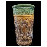 Vintage  Majolica Umbrella Stand (See 2nd