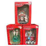 (3) Coca Cola Mini Clocks