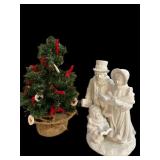 Bisque Carolers & Tree