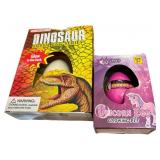 Dinosaur Fossil Egg Series & Unicorn Growing Pet