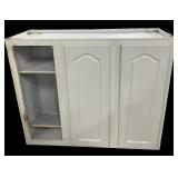 (2) Uppet White Cabinets & 1 Base Cabinet