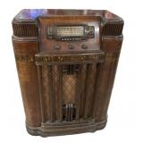 Antique Silvertone Floor Model Radio
