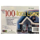 (2) Sets 100 Icicle Lights