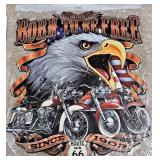 Motorcycle Garage Sign (23in x 19 1/2in)