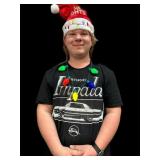 (2) Magic Lights Santa Hats & 2 Lighted Necklaced