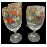 6 Pc Harvest Stemware