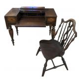 Antique Writing Desk wï¿½ Chair