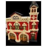 Beautiful Lighted Barn. Town Hall, Church,