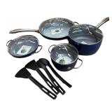 12 Pc Thermolon Green Pan Non Stick Cookware