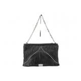 Jimmy Choo Black Studded Chain Shoulder Bag
