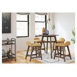 Ashley Lyncott Counter Height Table & 4 Barstools
