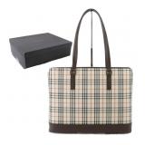 Burberry Brown Nova Check Tote Bag