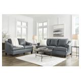 Ashley Genoa Leather Sofa & Love Seat