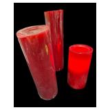 (12) Red Battery Op R/C Candled 4 ï¿½ 6 ï¿½ & 7 ï¿½