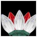 25 Red/White C9 LED LIGHTS