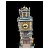 12 ï¿½ Lighted Building wï¿½ Clock That Chimes