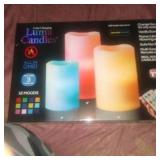 Color Changing Luma Candles, Vanilla Scented,