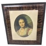 The Bohemian Girl by Frans Halï¿½s  Old Framed Copy