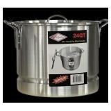 24 Qt Aluminum Stock Pot wï¿½ Steamer