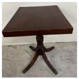 Beautiful Mahogany Claw Foot Center Table
