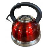 Red Whistling Tea Kettle