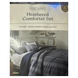 F/Q 5 Pc Heathered Reversible Comforter Set