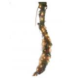 Lighted Garland wï¿½ Apples & Pine Cones