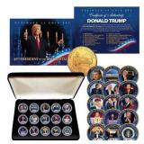 Donald Trump 24K Gold Coin Set w/ Box