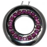 Genuine Ruby Round Designer Necklace