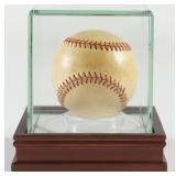 Autographed Mickey Mantle OL Baseball Display