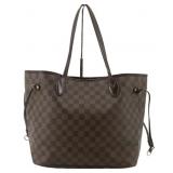 Louis Vuitton Damier Neverfull MM Tote Bag