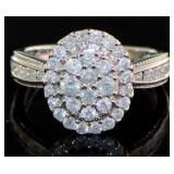 10kt Gold Brilliant 1.00 ct Oval Diamond Ring