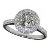 18kt Gold Brilliant 1.33 ct Natural Diamond Ring
