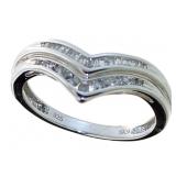 Beautiful 2 Row 1/4 ct Baguette Diamond Ring