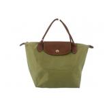 LONGCHAMP Green & Brown Pliage Hand Bag