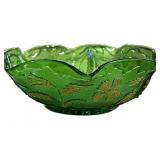 Antique Delaware Emerald Green Glass Bowl