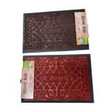 (2) Accent Welcome Rugs (1Red & 1Dk Brown)