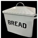 Light Blue Enamel Ware Bread Box