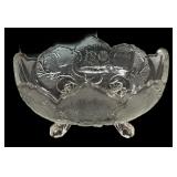 Vintage Jeannette Lombardi Footed Bowl