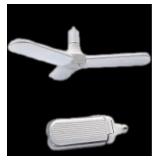 Fan Blade Shape LED LIGHT Use Like Regular Bulb