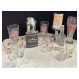 Drink Mixer, Glasses, Jim Beam Flask & More